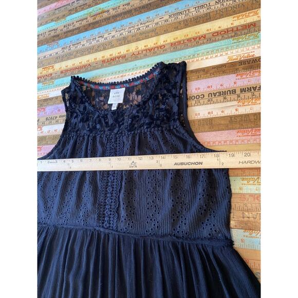 Knox Rose XL Lace Ruffle Boho Cottagecore Shirts Tops Lot Of 2 Eyelet - Picture 12 of 13